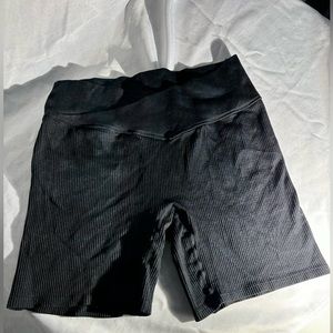 Women’s seamless crossover waist bike shorts